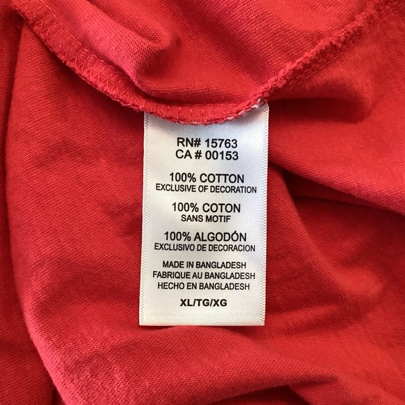 Champion Embroidered Texas Tech Red Raiders Short Sleeve T-Shirt - Red - XL - Picture 5 of 5